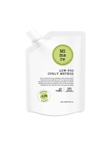 Champú Vegano Low-Poo Método Curly Mimare 200Ml