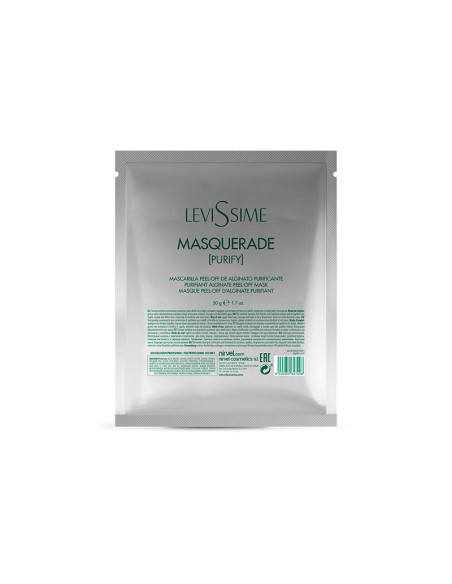 Mascarilla Facial Levissime Purificante Peel Off Alginato 50Gr