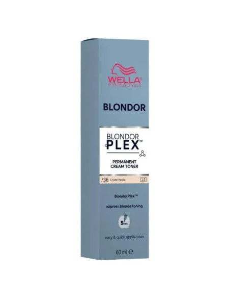 Tinte Matizador Crema Wella Blondor Plextm Cream Nº36 Crystal Vanilla 60Ml