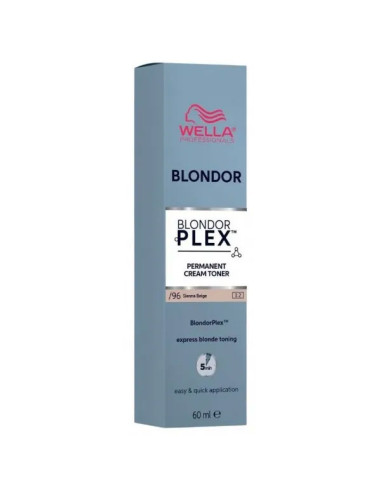 Tinte Matizador Crema Wella Blondor Plextm Cream Nº96 Sienna Beige 60Ml