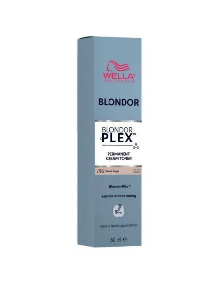 Tinte Matizador Crema Wella Blondor Plextm Cream Nº96 Sienna Beige 60Ml