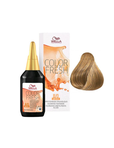 Tinte Semipermanente Color Fresh Wella 8/0 Rubio 75Ml