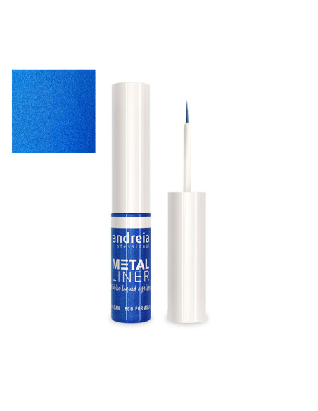 Eyeliner Liquido Metal Liner Andreia 01 Azul Zafiro 3,5Ml