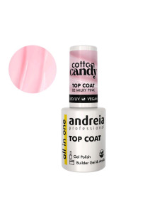Top Coat Cotton Candy Andreia Gel Polish Milky Pink 10.5Ml