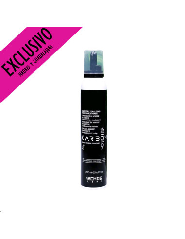 Acondicionador Espuma Vegano Karbon 9 Tonalizador Echos 200Ml