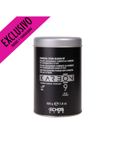 Decolorante Polvo Vegana Karbón 9 Tonos Echos 500Gr