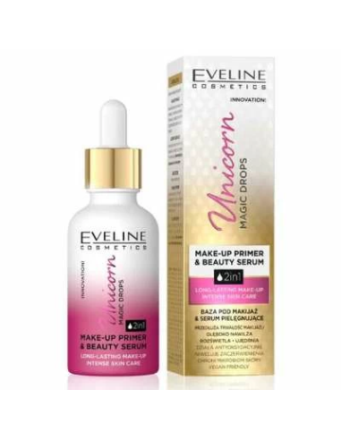 Base De Maquillaje Serúm Eveline 2 En 1 Unicorn Magic Drops 30Ml