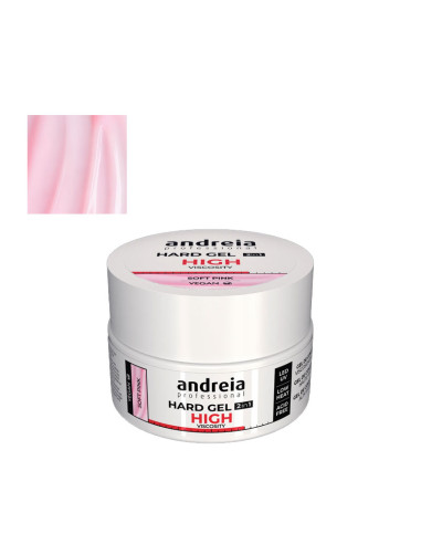 Gel Viscosidad Alta Hard Gel 2 En 1 Andreia Pink 22Gr
