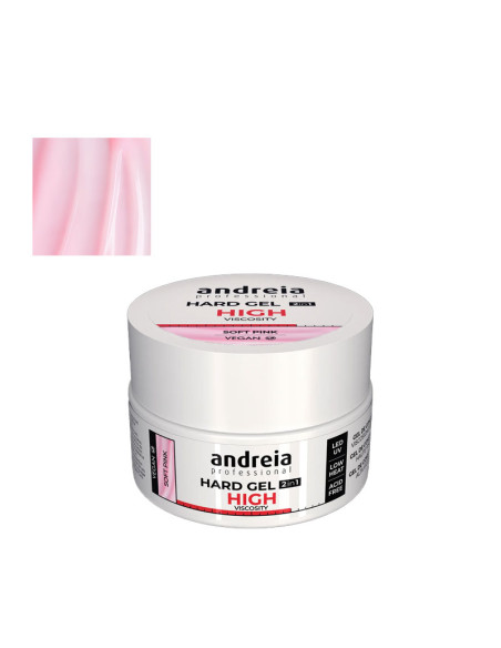 Gel Viscosidad Alta Hard Gel 2 En 1 Andreia Pink 22Gr