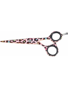 Tijera Corte 5,5" Best Buy Estampado Leopardo Rosa