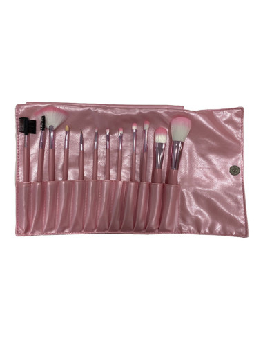 Manta Maquillaje 12 Pinceles R&J Corazones