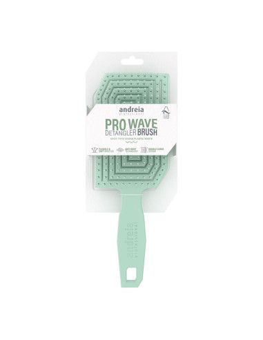 Cepillo Desenredar Sostenible Andreia Pro Wave Verde