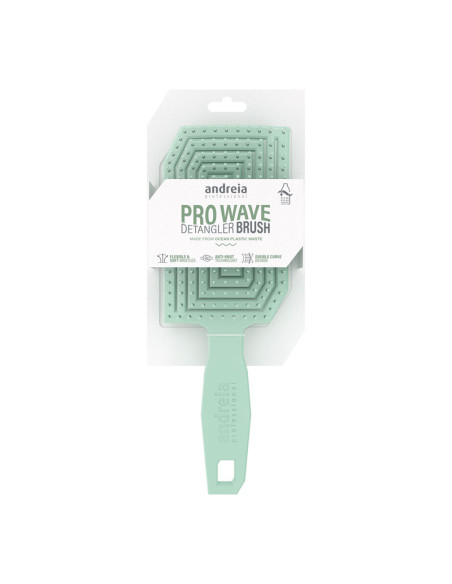 Cepillo Desenredar Sostenible Andreia Pro Wave Verde