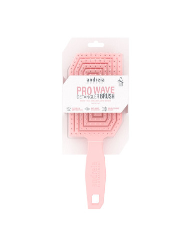 Cepillo Desenredar Sostenible Andreia Pro Wave Rosa