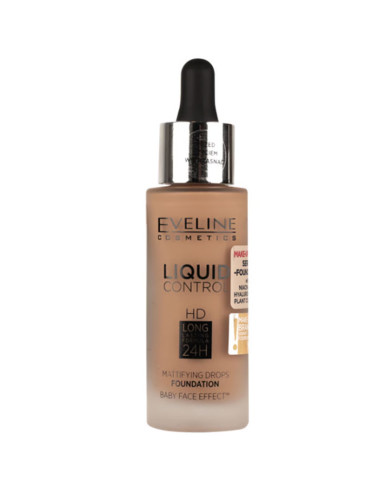 Maquillaje Matificante Liquid Eveline Con Pipeta Nº 60 Sunny Beige 32Ml