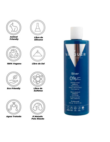 Champú Valquer Silver Platinum 400Ml
