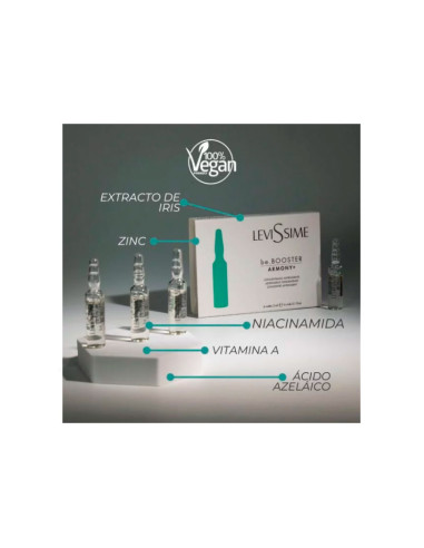 Ampollas Pieles Grasas Levissime Be.Booster Armony+ 6X3Ml