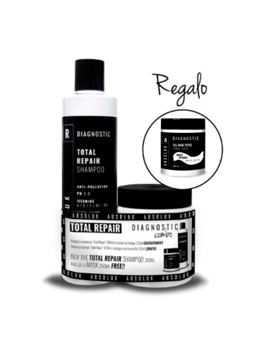 Pack Champú Diagnostic Total Repair 300Ml + Mascarilla Regalo
