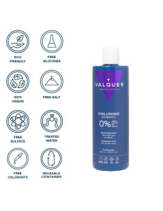 Champú Valquer Ácido Hialurónico Todo Tipo Cabello 0% 400Ml 2