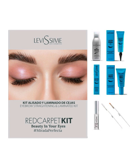 Kit Levissime Alisado y Laminado De Cejas Red Carpet