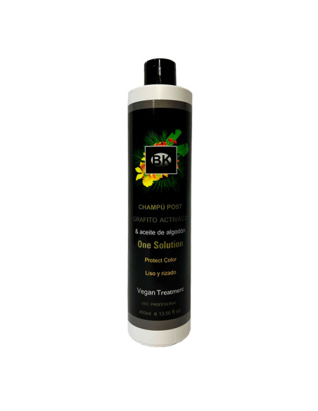 Champú Post Alisado Grafito Activado Bioker 400Ml