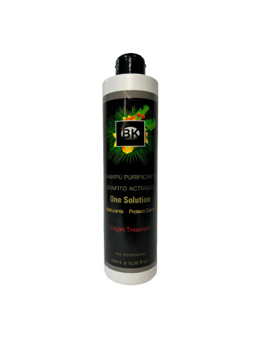 Champú Purificante Pre Alisado Grafito Activado Bioker 500Ml