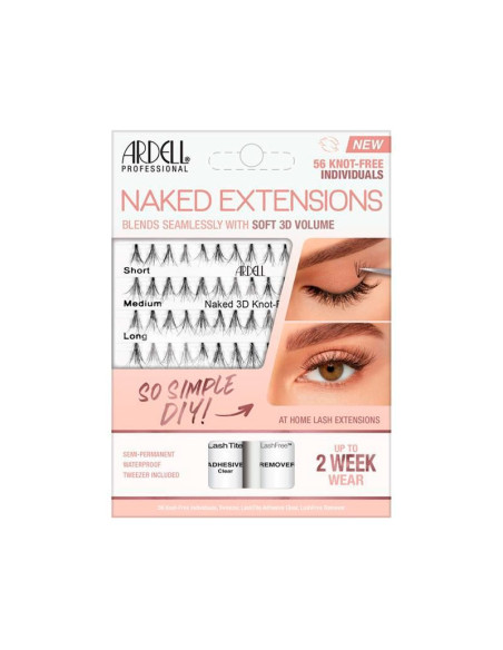 Kit Extensiones Pestañas Ardell Seamless Naked