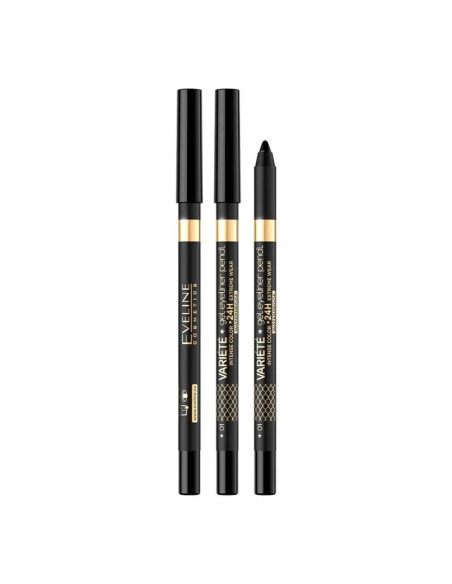 Lápiz Ojos Eyeliner Eyeliner Gel Waterproof Variete Eveline Negro
