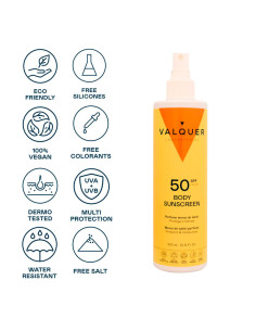 Spray Bronceador Corporal Valquer Spf50 300Ml 2