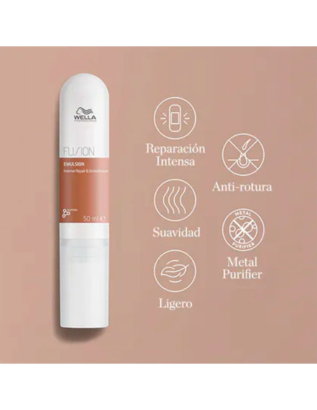 Emulsion Wella Reparación Y Brillo Fusion 50Ml