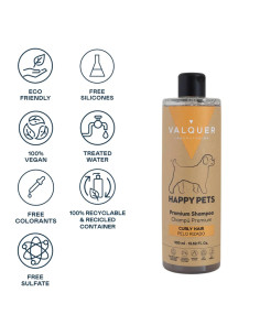 Champú Vegano Mascotas Valquer Pelo Rizado Happy Pets 400Ml 2