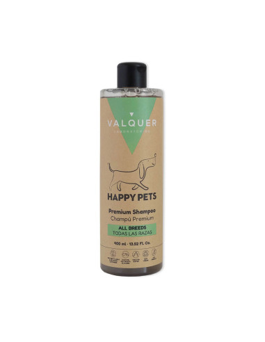 Champú Vegano Mascotas Valquer Todas Las Razas Happy Pets 400Ml