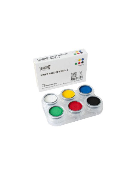 Paleta Maquillaje Al Agua Grimas 6 Colores