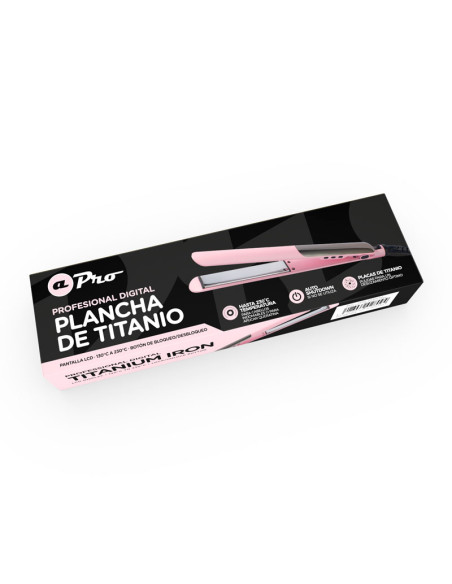 Plancha Albi Titanio Digital Rosa 2809
