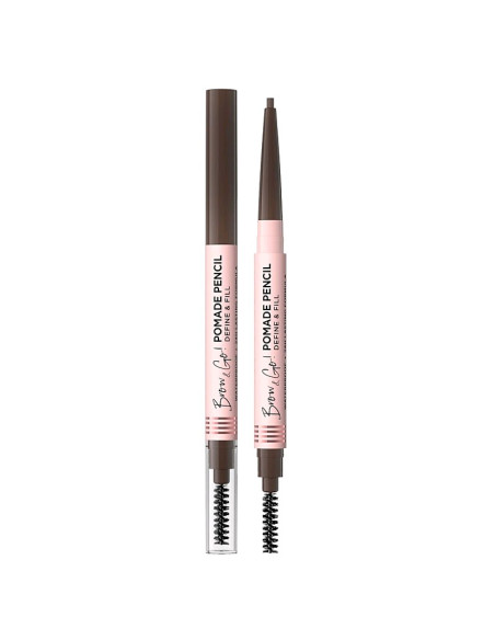 Lápiz Cejas Pomade Pencil Eveline Dark Brown 2 En 1