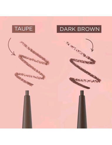 Lápiz Cejas Pomade Pencil Eveline Dark Brown 2 En 1