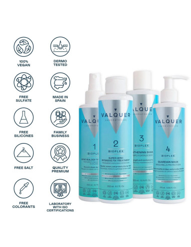Kit Bioplex Valquer Tratamiento Reconstrucción Capilar