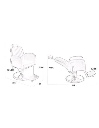 Sillon Caballero Reclinable Luna Negro