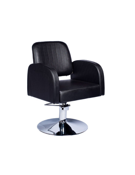 Sillon Peluquería Negro Luna Pie Cuadrado Bomba Hidraulica
