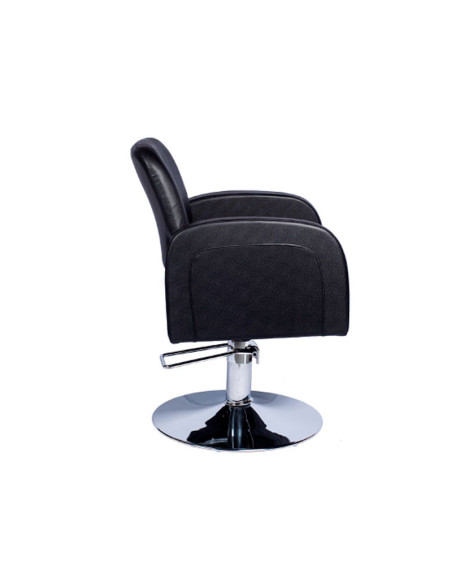 Sillon Peluquería Negro Luna Pie Cuadrado Bomba Hidraulica
