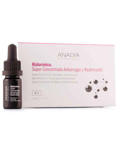 Ampollas Anadia Con Ácido Hialurónico Antiarrugas Y Reafirmante 4x5Ml