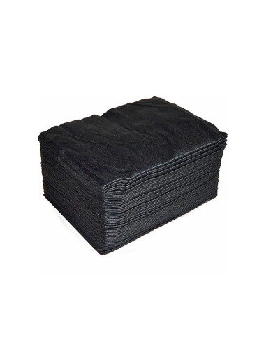 Toalla Desechable Spun Lace Negra 80X40Cm Pack 100 Unds