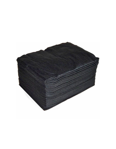 Toalla Desechable Spun Lace Negra 80X40Cm Pack 100 Unds