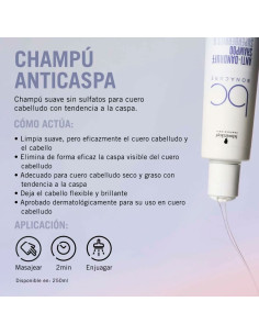 Champu Bonacure Anticaspa Anti Dandruff Shampoo 250Ml 2