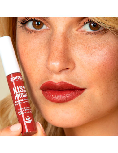 Pintalabios Larga Duración Matte Andreia Kissproof Nº25 Red Rose