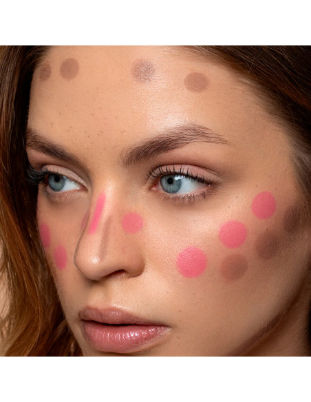 Colorete Y Contorno 2 En 1 Andreia Easy Duo Sculpt&Blush Nº01