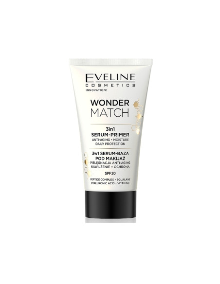 Base De Maquillaje Serúm Eveline 3 en 1 Wonder Match 30Ml