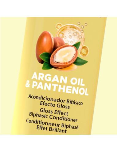 Acondicionador Bifasico Efecto Gloss Nirvel Argán Y Pantenol 100Ml