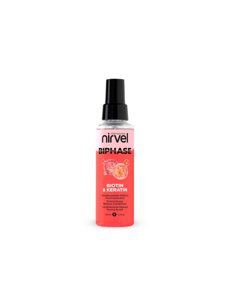 Acondicionador Bifasico Reestructurante Nirvel Biotina y Keratina 100Ml