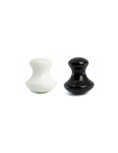 Kit Setas Faciales Masaje Levissime Obsidiana y Jade Blanco
